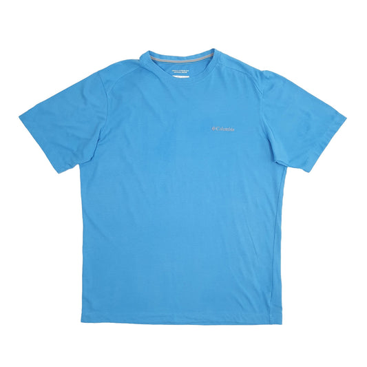 Mens Blue Columbia Sportswear Omni Freeze Short Sleeve T Shirt