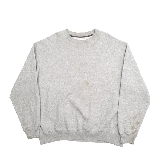 Mens Grey Champion Crewneck Jumper