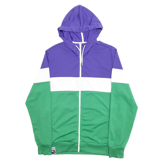Mens Green Puma Full Zip Jumper