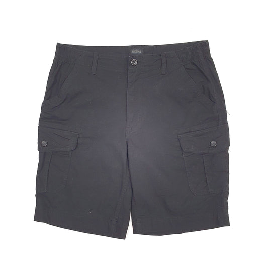 Mens Black Buffalo David Bitton Cargo Shorts