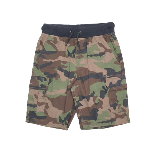 Womens Green Wonder Nation Camo Camoflauge Cargo Shorts