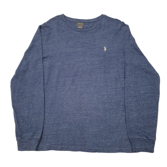 Mens Blue Polo Ralph Lauren Long Sleeve T Shirt