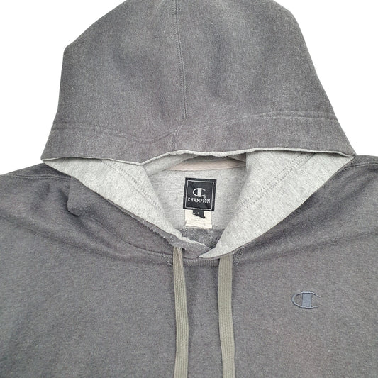 Mens Grey Champion Hoodie Jumper