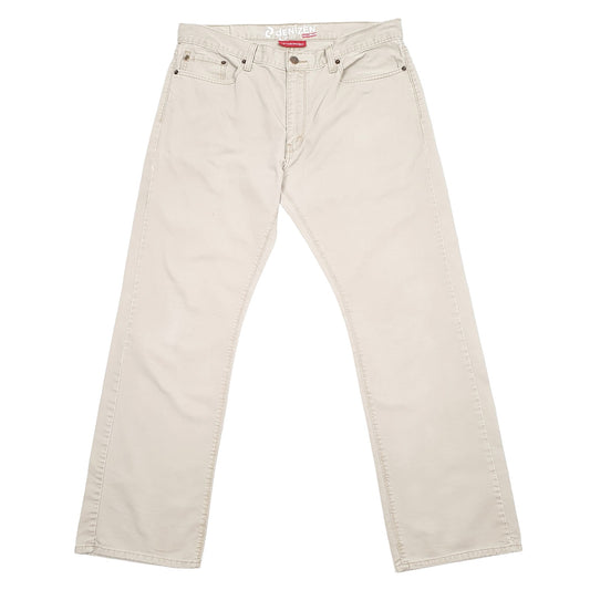 Levis Denizen Slim Fit Straight Jeans W36 L31 Beige