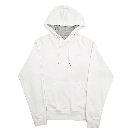 Mens White Champion Hoodie Jumper