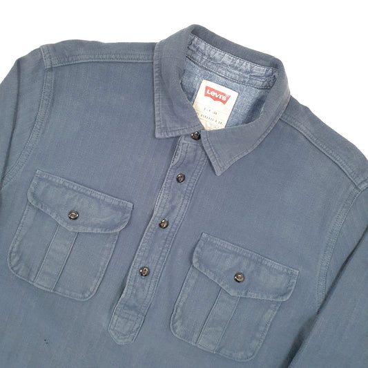 Levis Quarter Zip S Blue
