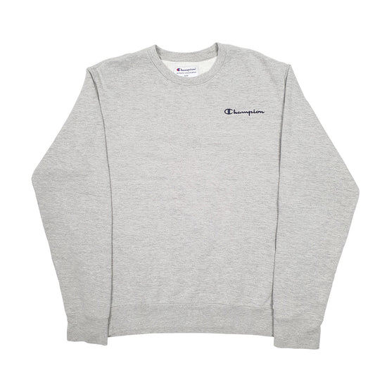 Mens Grey Champion Crewneck Jumper