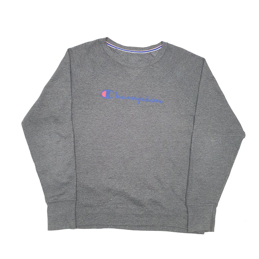 Mens Grey Champion Crewneck Jumper