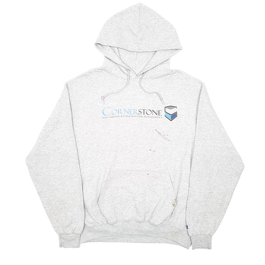 Mens Grey Champion Cornerstone Construction Hoodie Jumper