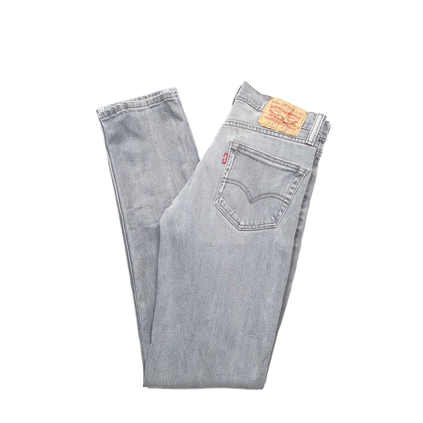 Levis 511 Slim Fit Jeans W27 L32 Grey