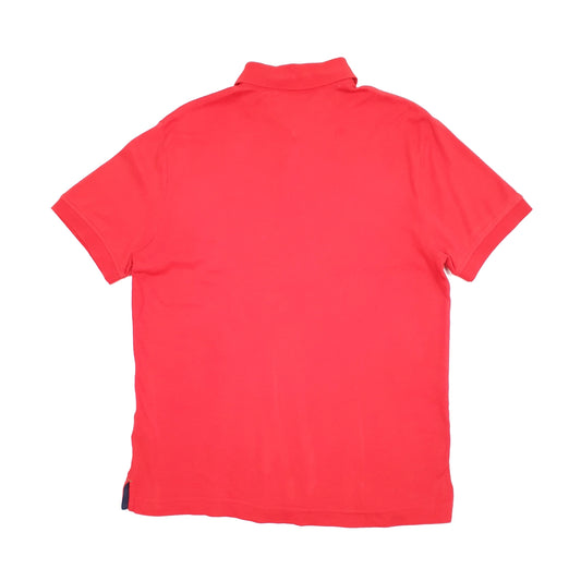 Mens Red Tommy Hilfiger Short Sleeve Polo Shirt