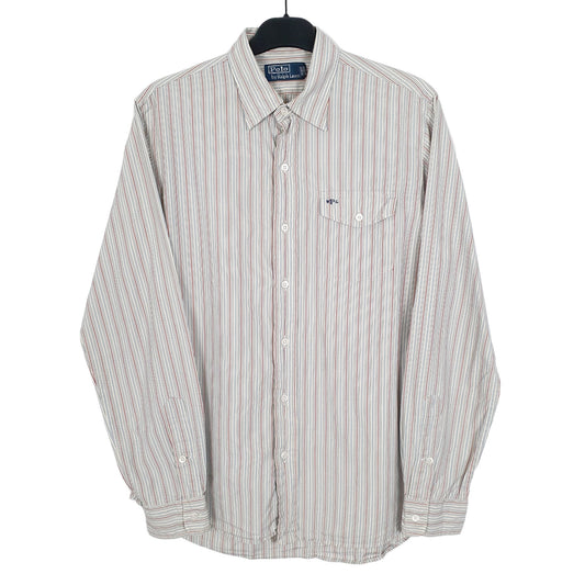 Ralph Lauren Long Sleeve Regular Fit Striped Shirt Beige