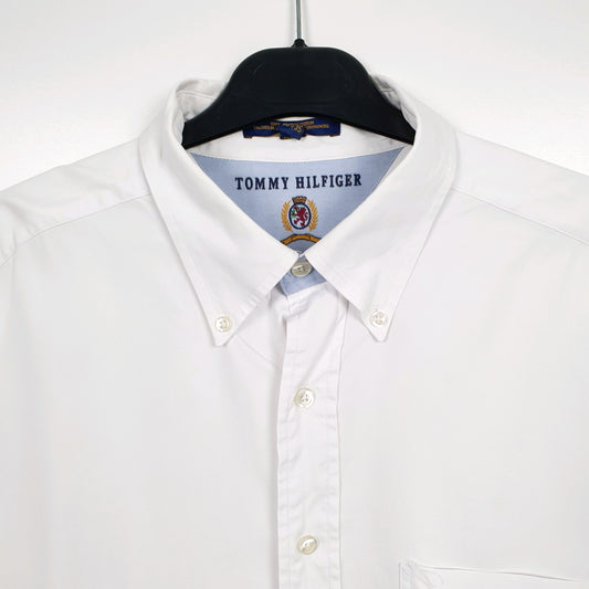 Mens White Tommy Hilfiger Long Sleeve Shirt