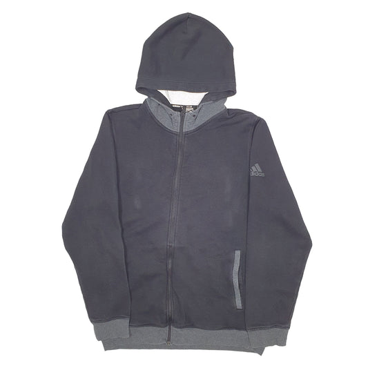 Mens Black Adidas Full zip Jumper