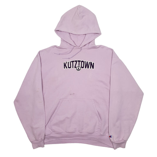 Mens Purple Champion Kutztown Hoodie Jumper