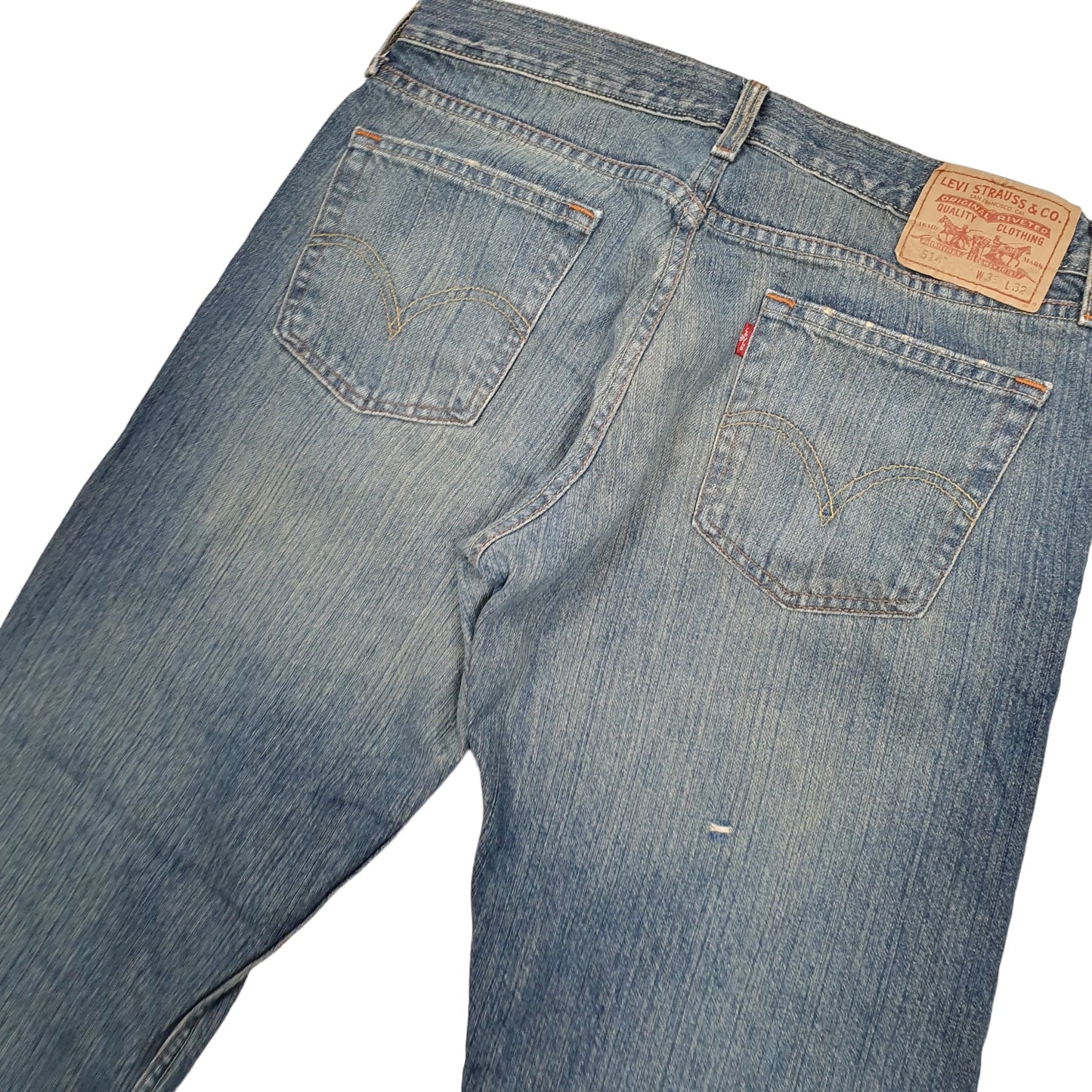 Levis 514 Straight Fit Jeans W33 L32 Blue