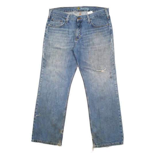 Mens Blue Carhartt Carpenter JeansW36 L30