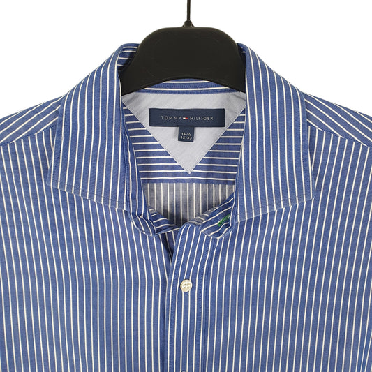 Tommy Hilfiger Long Sleeve Regular Fit Striped Shirt Blue