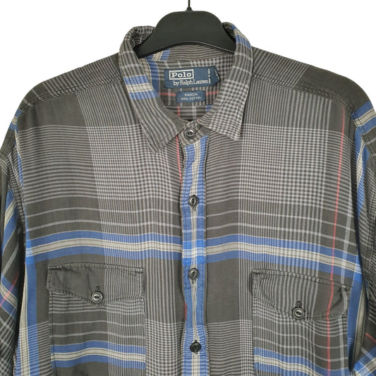 Ralph Lauren Short Sleeve Regular Fit Check Shirt Black