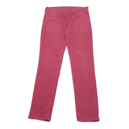 Levis 511 Slim Fit Jeans W36 L34 Burgandy