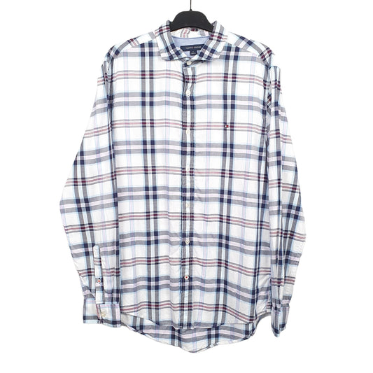 Mens White Tommy Hilfiger Long Sleeve Shirt