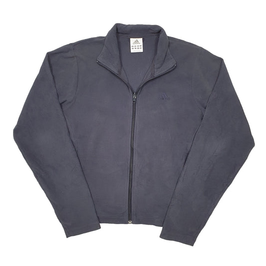 Womens Grey Adidas Full Zip Jumper