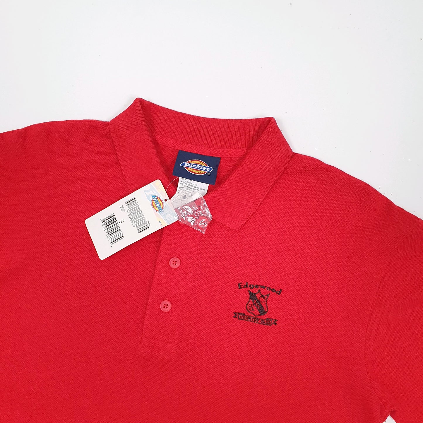 Dickies Short Sleeve Polo Shirt Red