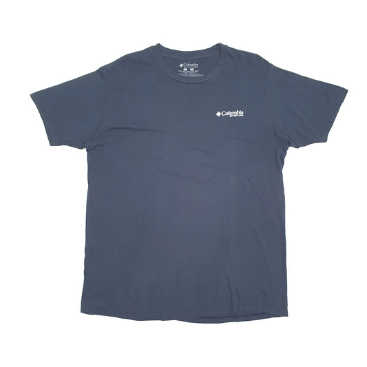 Mens Navy Columbia Sportswear PFG Performance Fishing Gear Short Sleeve T Shirt