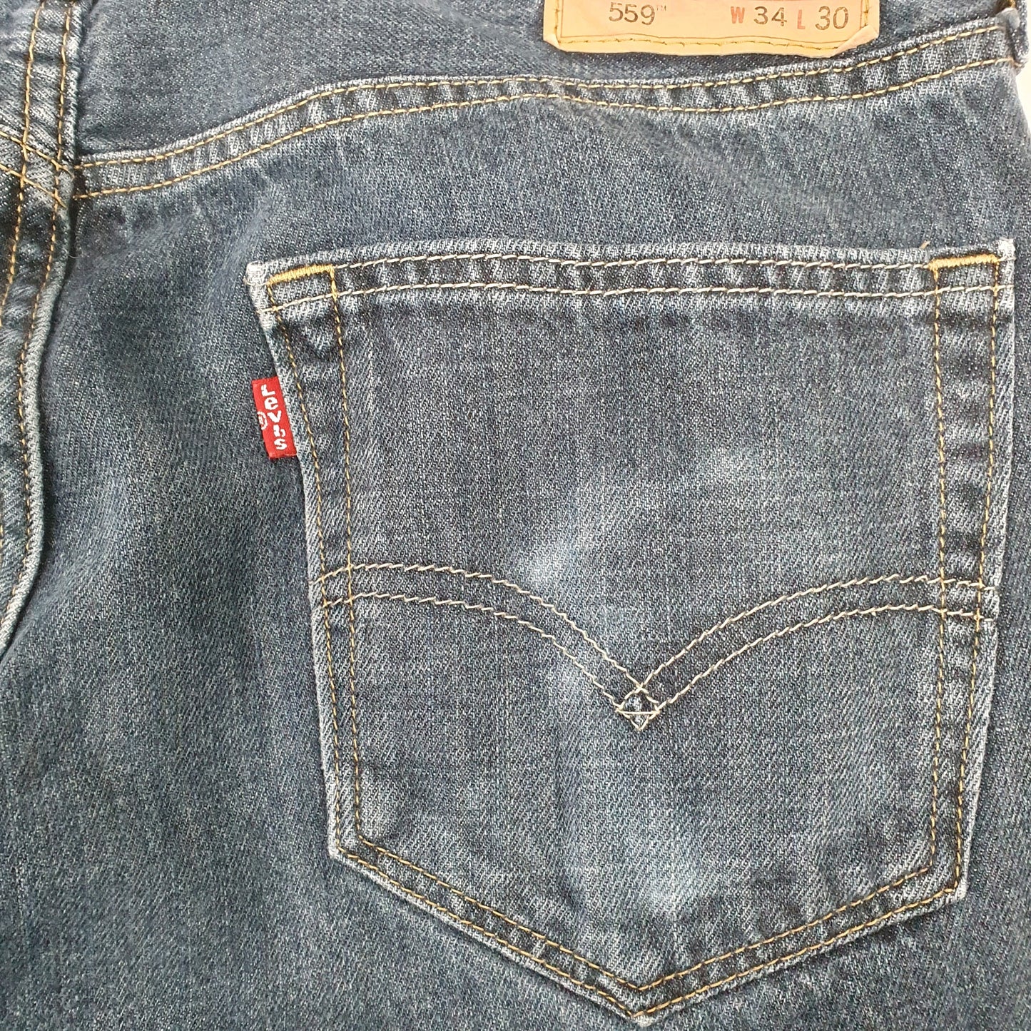 Levis 559 Relaxed Fit Jeans W34 L29 Blue