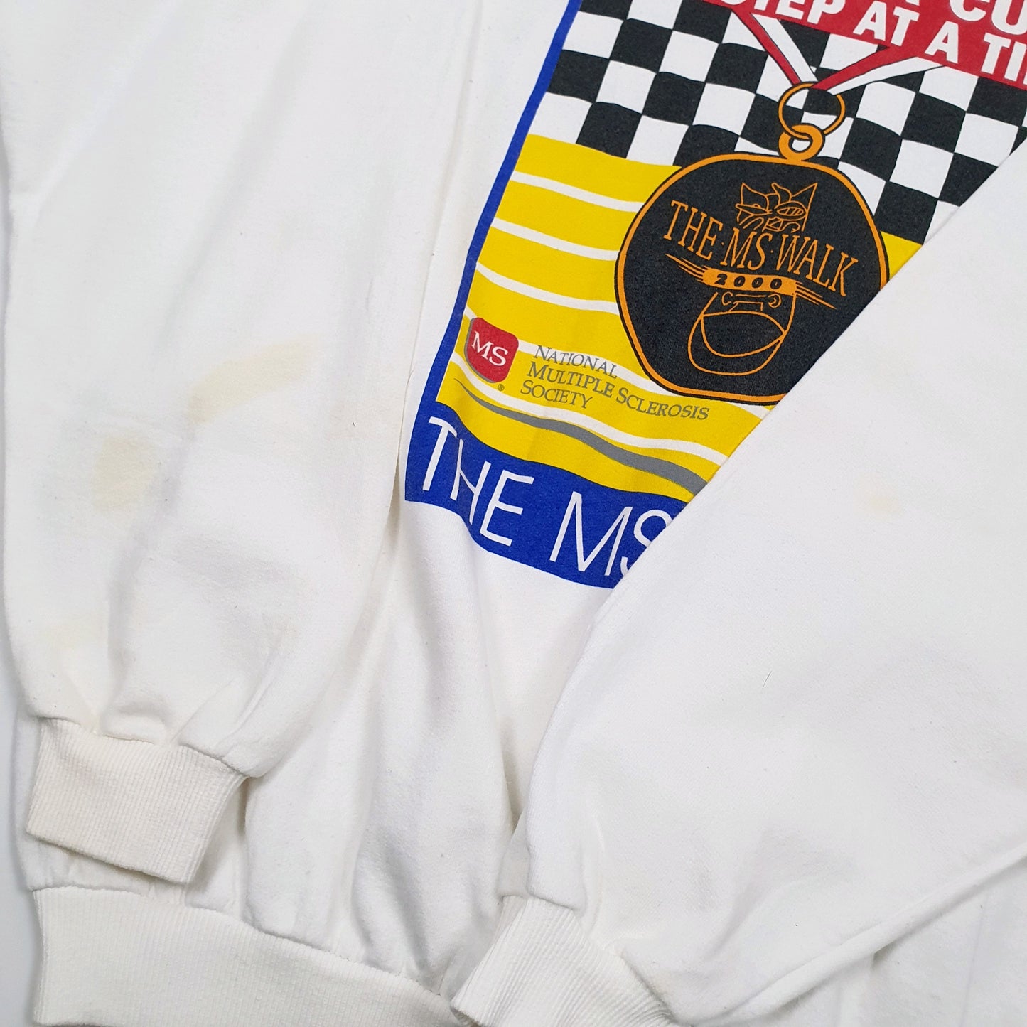 Gildan MS Charity Walk Crewneck XL White