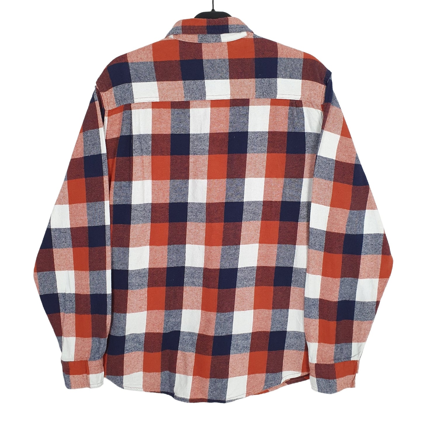 The American Outdoorsman Flannel Shacket Long Sleeve Regular Fit Check Shirt Orange