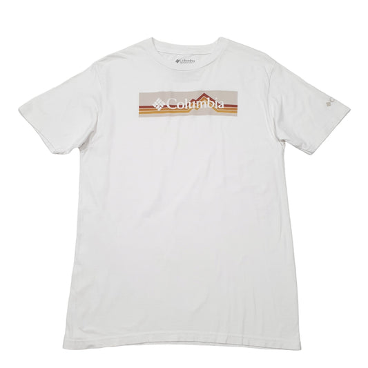 Mens White Columbia Sportswear Short Sleeve T Shirt