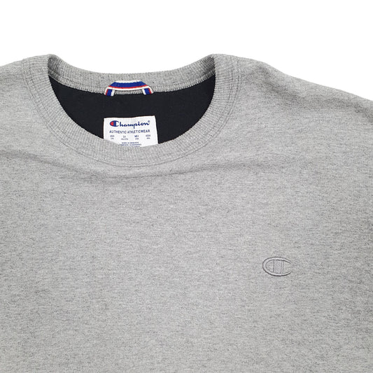 Mens Grey Champion Crewneck Jumper