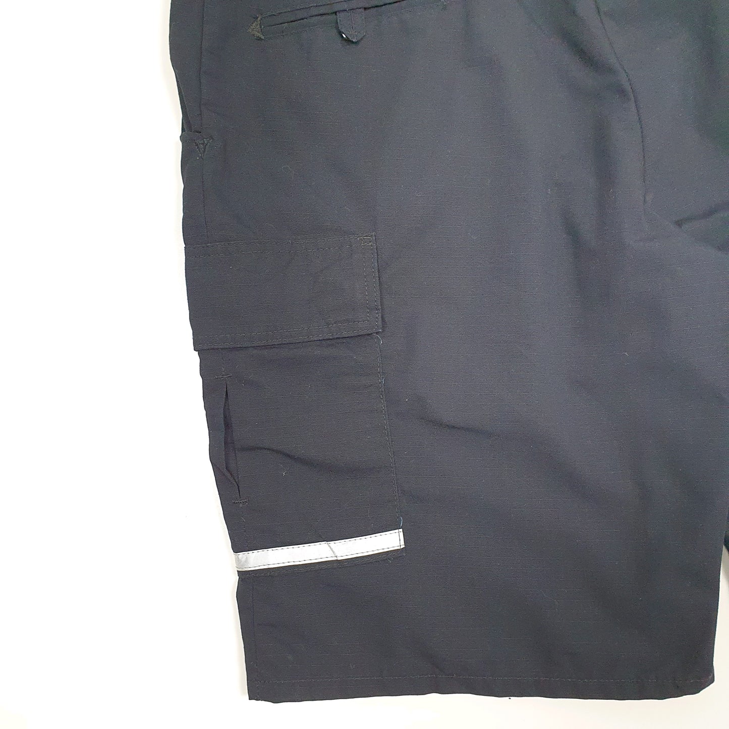 Mens Navy Horace Small Chino Feflective Workwear Cargo Shorts