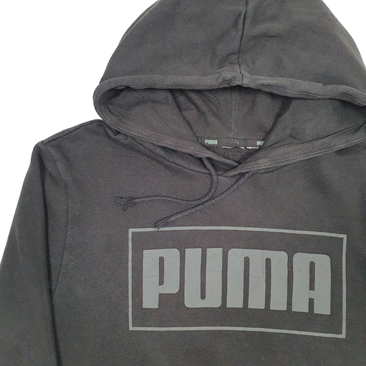Mens Black Puma Hoodie Jumper