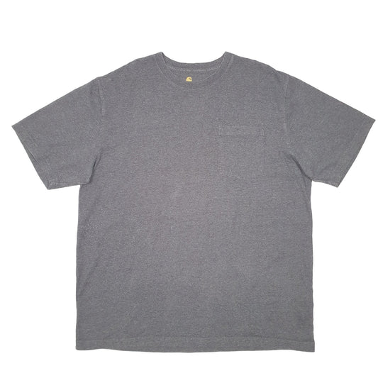 Mens Grey Carhartt Work Wear Pocket Short Sleeve T Shirt