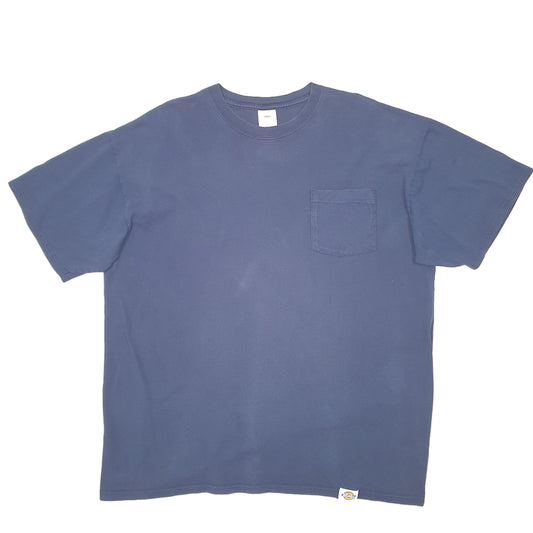 Mens Navy Dickies Pocket Work Wear Short Sleeve T Shirt