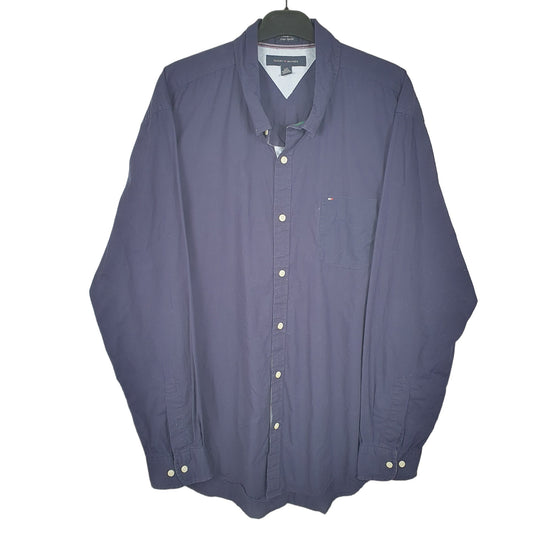 Tommy Hilfiger Long Sleeve Regular Fit Shirt Navy