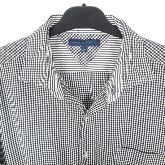 Tommy Hilfiger Long Sleeve Regular Fit Gingham Shirt White