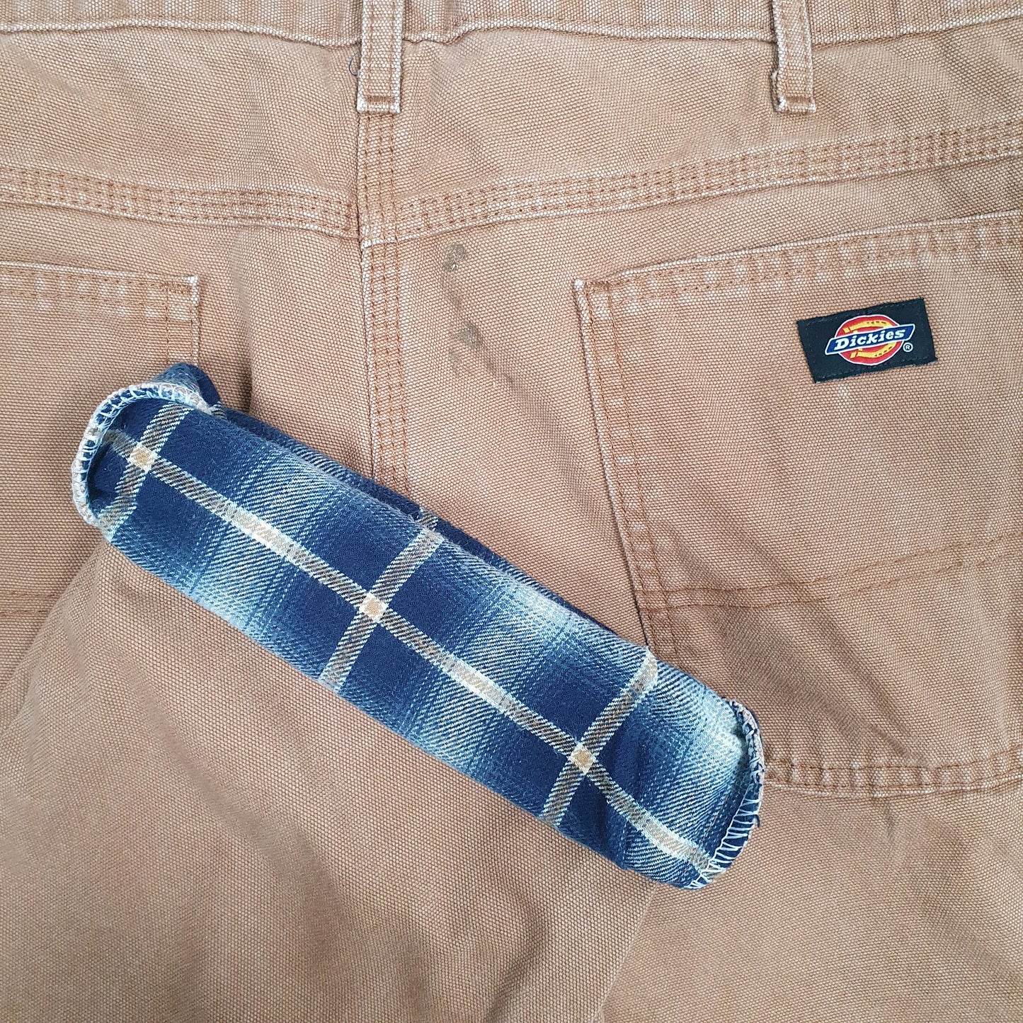 Mens Dickies Cotton lined Brown Carpenter Trousers W36 L30 Brown