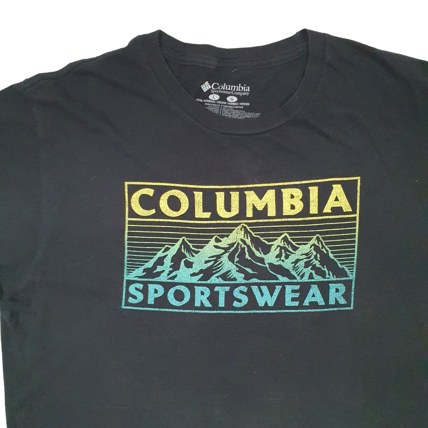 Mens Black Columbia Sportswear Short Sleeve T Shirt