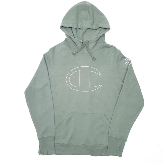 Mens Green Champion Hoodie Jumper