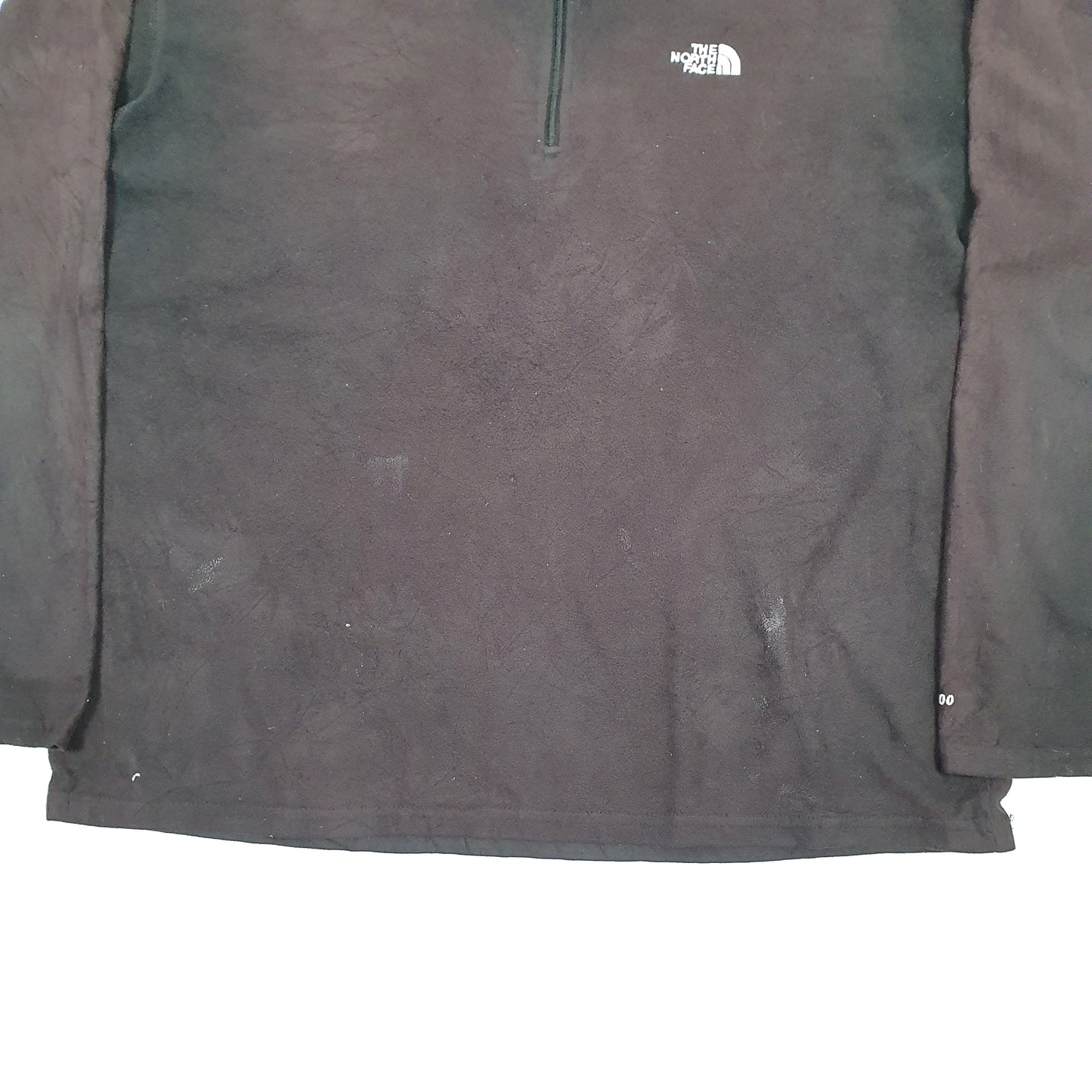 Mens Black The North Face Quarter Zip Jumper