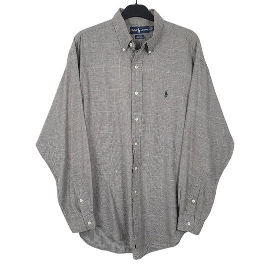 Mens Grey Ralph Lauren Long Sleeve Shirt