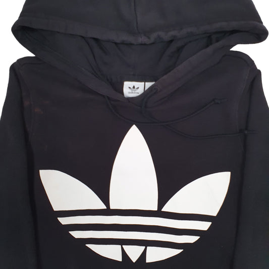 Mens Black Adidas Hoodie Jumper