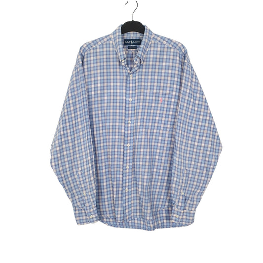 Ralph Lauren Long Sleeve Blake Fit Check Shirt Blue