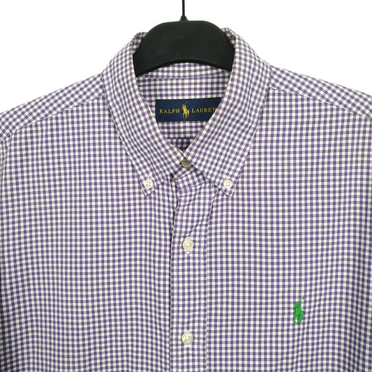Ralph Lauren Long Sleeve Regular Fit Check Shirt Purple