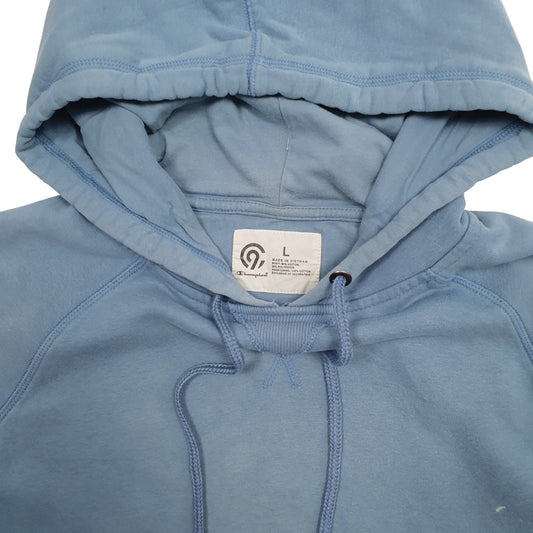 Mens Blue Champion Hoodie Jumper