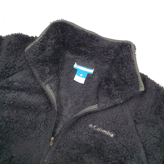 Columbia Sportswear Deep Pile Fluffy Full Zip Fleece XL Black