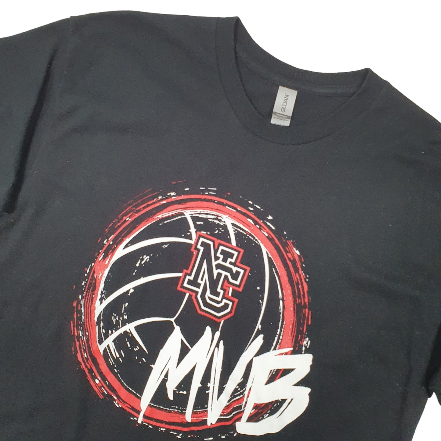 Gildan NC MVB Volleyball Short Sleeve T Shirt Black